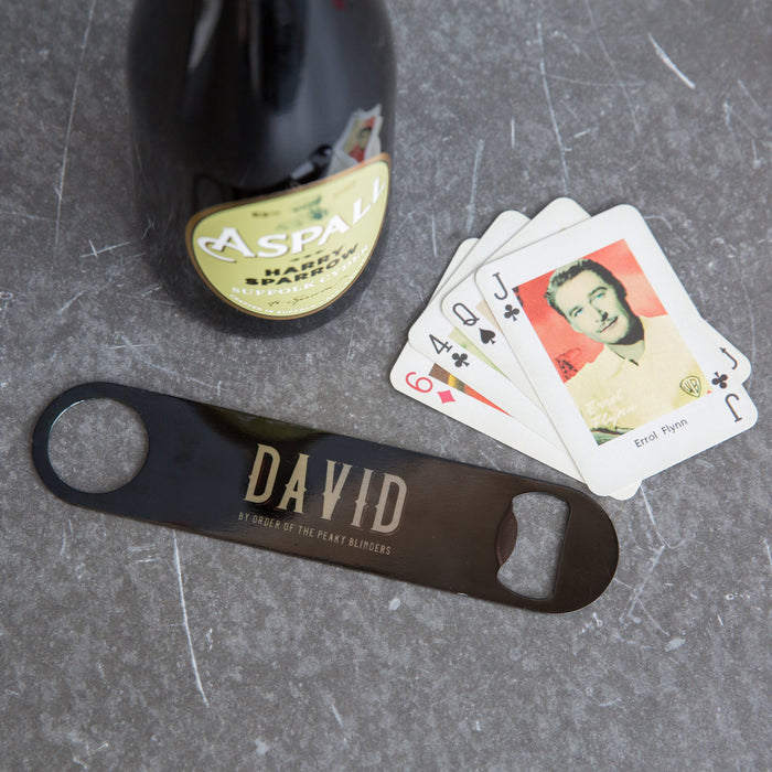 Personalised Garrison Tavern Beer Bottle Opener | Peaky Blinders Inspired Custom Bar Blade | Father's Day Gift, Birthday Present, Father