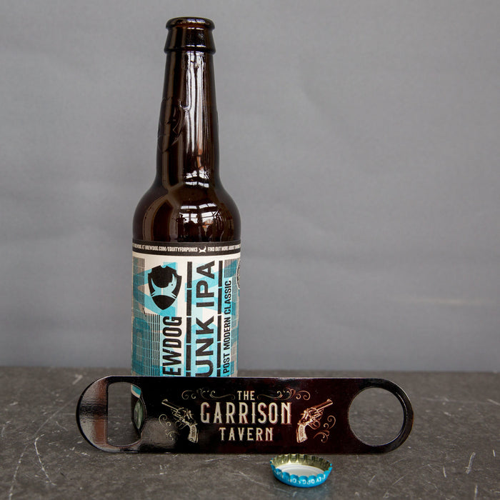 Personalised Garrison Tavern Beer Bottle Opener | Peaky Blinders Inspired Custom Bar Blade | Father's Day Gift, Birthday Present, Father