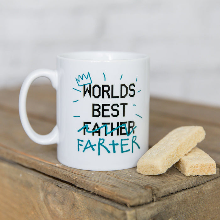 World's Best "Farter" Father's Day Mug Gift | Perfect Father's Day Stepdad, Grandad, Daddy Present Gift Birthday Gift, Gift