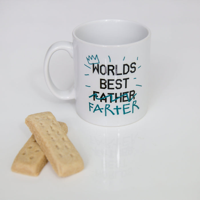 World's Best "Farter" Father's Day Mug Gift | Perfect Father's Day Stepdad, Grandad, Daddy Present Gift Birthday Gift, Gift