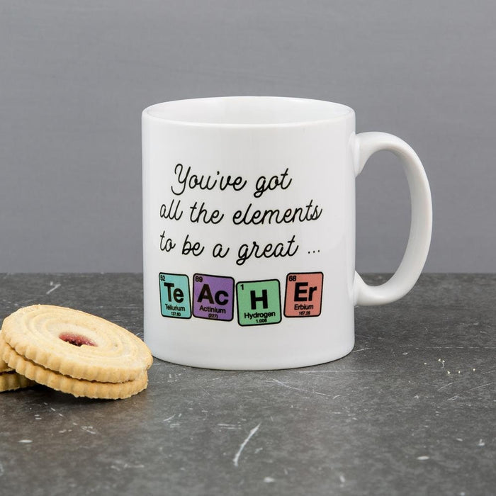 Personalised Science Teacher Gift Mug - World's Best Teacher - Fun Periodic Table Chemistry Physics Scientist Jokes Pun Christmas Leaving