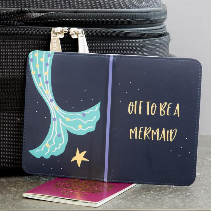 Passport Cover Gift - Featuring Mermaid Tail And Dream Theme - Gift for Her Neice Kids