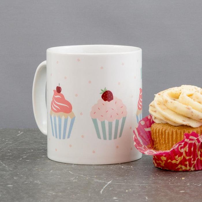 Cute Pastel Cupcakes Coffee Mug for Baker/Bake Off Fan  Affordable Birthday Xmas Secret Santa or Birthday Gift for Mum Sister Friend Gift