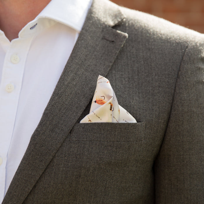 Personalised Fishing Lures Printed Pocket Square | Ideal Father's Day Birthday Gift Present