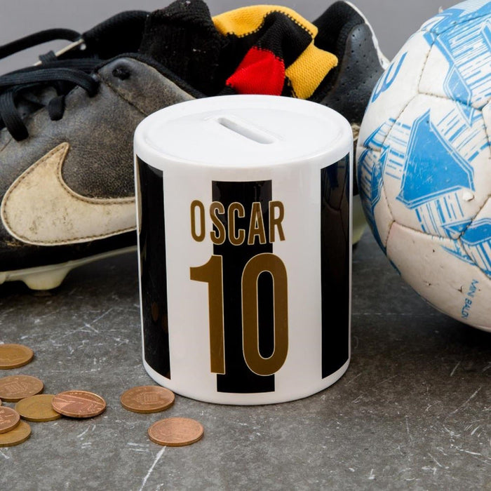 Kickstart Your Savings - Custom Sports Jersey Coin Bank, Best Gift, Football Soccer Rugby Basketball Hockey, Gift for Him, ANY NAME & NUMBER