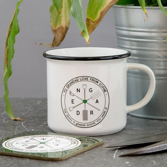 Gift for Gardener | Personalised Gardening Allotment Camping Mug | Gifts for Mothers Day Fathers Day Dads Mums Birthdays Grandparents