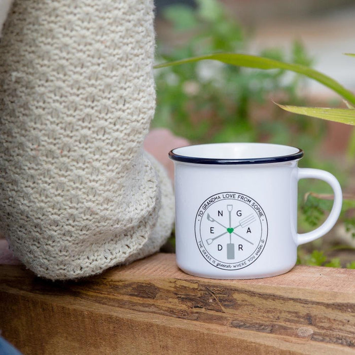 Gift for Gardener | Personalised Gardening Allotment Camping Mug | Gifts for Mothers Day Fathers Day Dads Mums Birthdays Grandparents