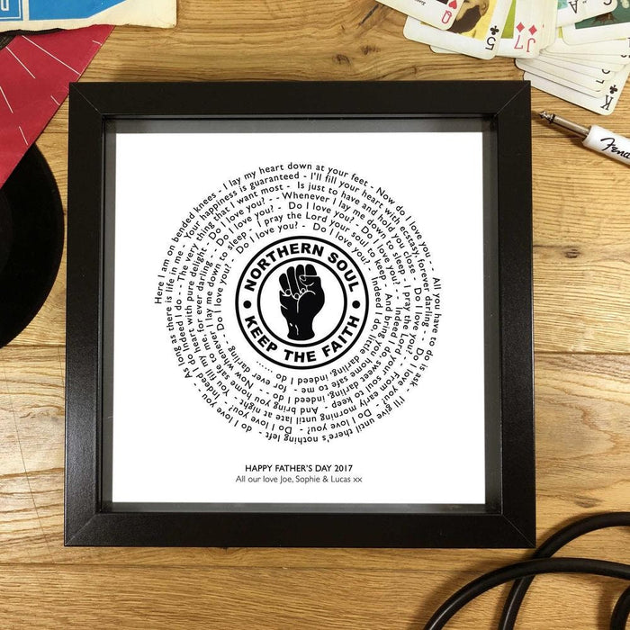 Personalised Northern Soul Framed Print | Keep the Faith Vinyl Record Style Wall Art | Frank Wilson - Do I Love You (Indeed I do) Single