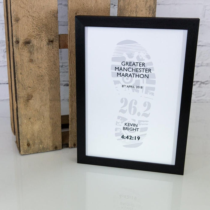 Personalised Marathon Running Race Result Print | Any Run With Name And Time - Ideal Gift For Him, Fathers Day gift, Personalized Gift