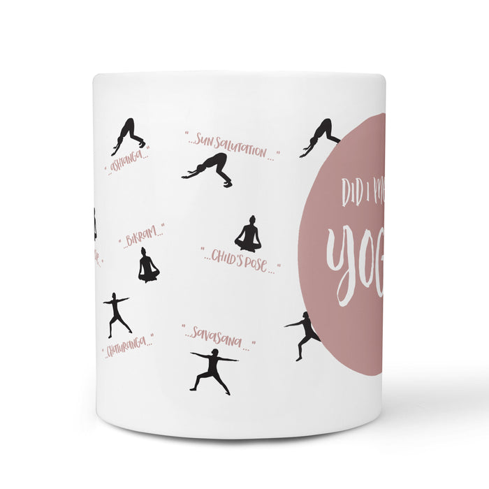 Personalised Yoga Mug with Yoga Salutation Print | Yoga gift for yogi, mindfulness, calm, pilates | Mothers Gift Fitspiration, Gift