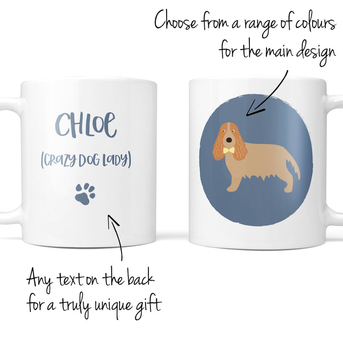 Tan Cocker Spaniel Dog Mug- Funny, Dog Lover, Animal Lover, Tea, Coffee, Personalised, Personalized gift