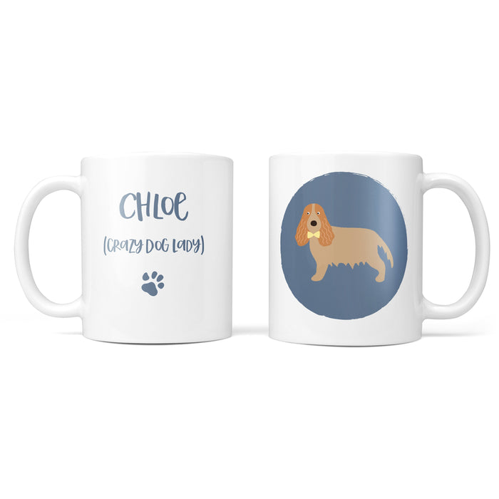 Tan Cocker Spaniel Dog Mug- Funny, Dog Lover, Animal Lover, Tea, Coffee, Personalised, Personalized gift