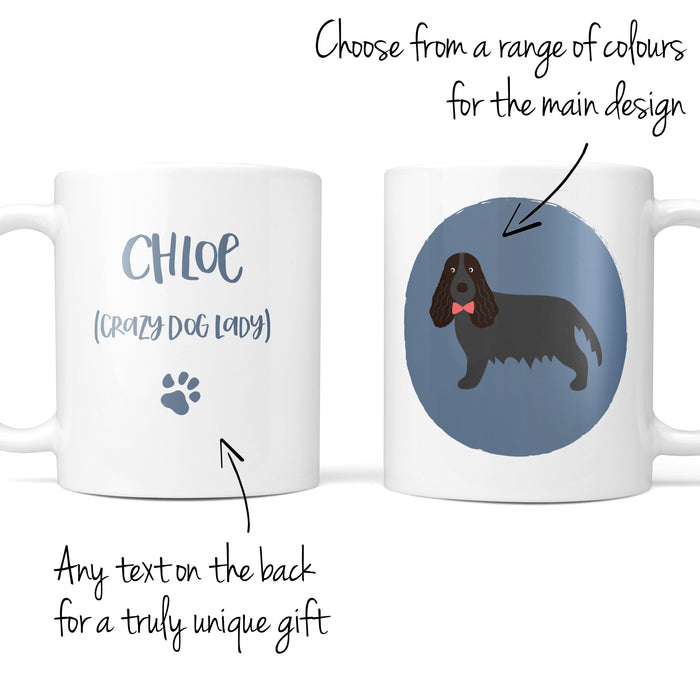 Black Cocker Spaniel Dog Mug- Funny Fathers Day Gift, Dog Lover, Animal Lover, Tea, Coffee, Personalised, Personalized gift, Home Decor, Mug