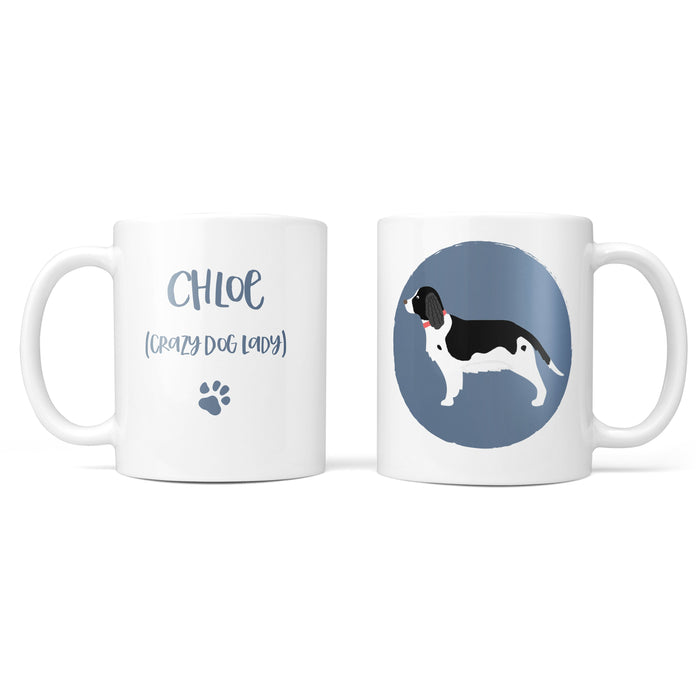 Black Springer Spaniel Dog Mug- Funny Fathers Day Gift ,Dog Lover, Animal Lover, Tea, Coffee, Personalised, Personalized gift, Home Decor