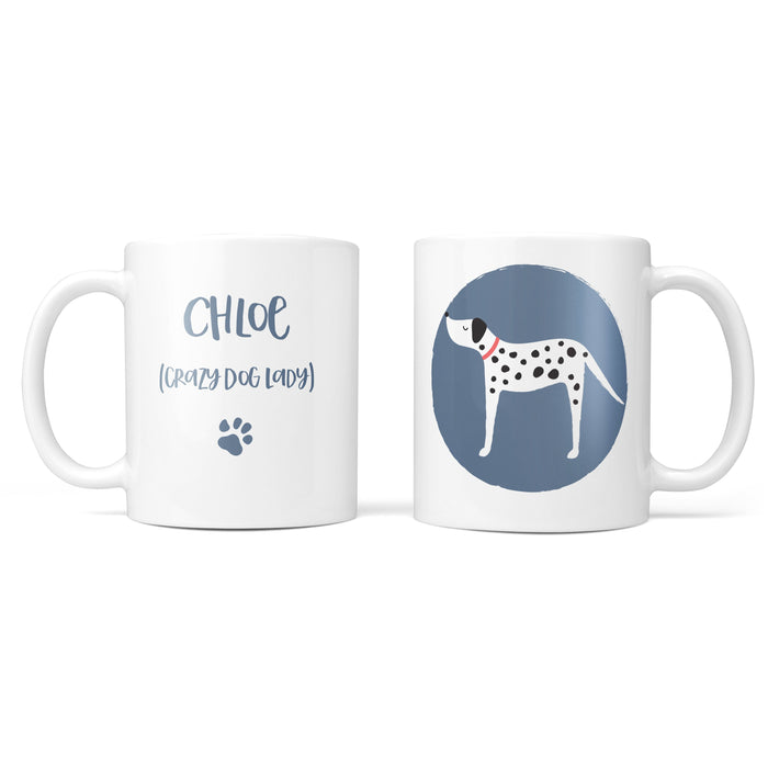 Personalised Dalmatian Dog Mug | Custom Mothers Day Gift, Funny Mothers Day, Dog Lover, Animal Lover Tea Coffee, Personalized Present