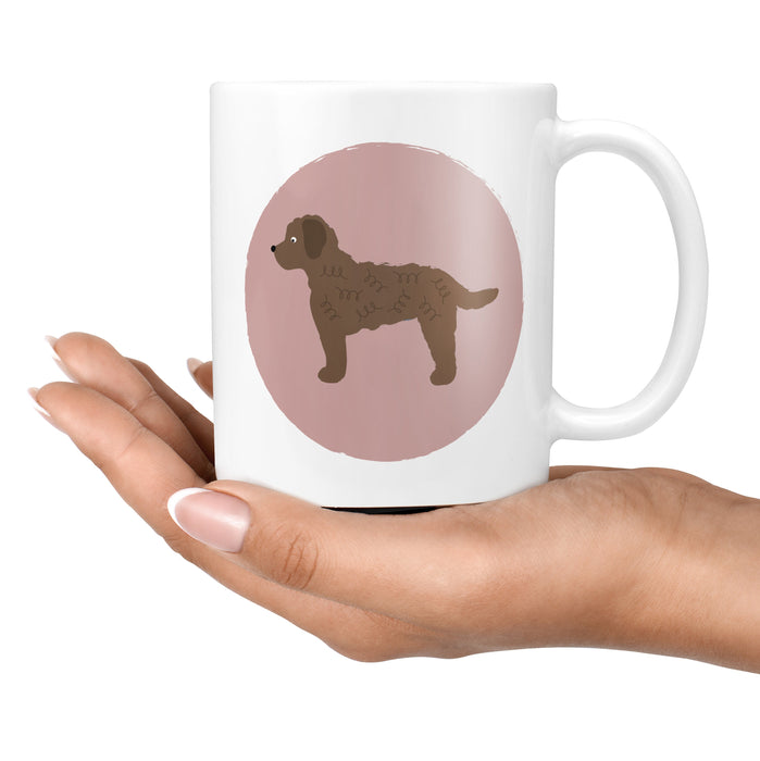 Brown Cockapoo Dog Mug- Funny Gift, Dog Lover, Animal Lover, Tea, Coffee, Personalised, Personalized gift