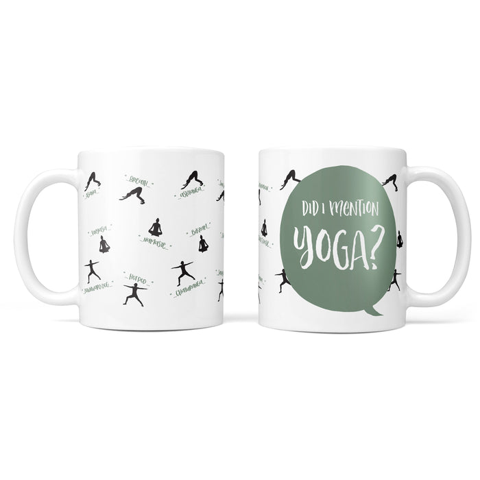 Personalised Yoga Mug with Yoga Salutation Print | Yoga gift for yogi, mindfulness, calm, pilates | Mothers Gift Fitspiration, Gift