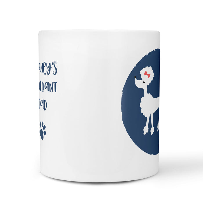 White Poodle Dog Mug- Birthday Gift, Dog Lover, Animal Lover, Tea, Coffee, Personalised, Personalized gift, Home Decor, Gift