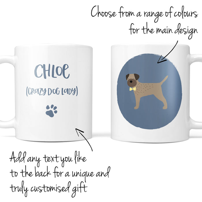 Border Terrier Dog Mug- Funny Birthday Gifts, Dog Lover, Animal Lover, Tea, Coffee, Personalised, Personalized gift