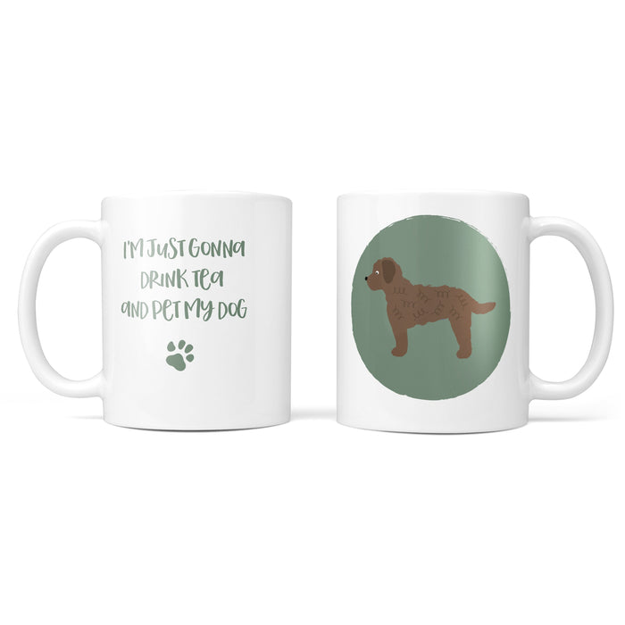 Brown Cockapoo Dog Mug- Funny Gift, Dog Lover, Animal Lover, Tea, Coffee, Personalised, Personalized gift