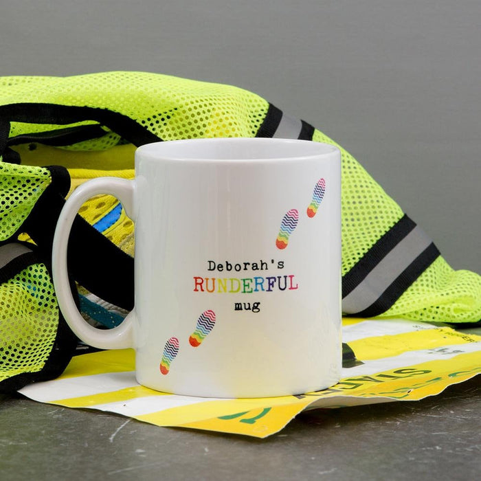 Stride in Style: Customized Running Mug for Your Unique Journey, Gift for Mum AND Dad, Best Friend, Gifts Set With FREE Coaster, Best Gift