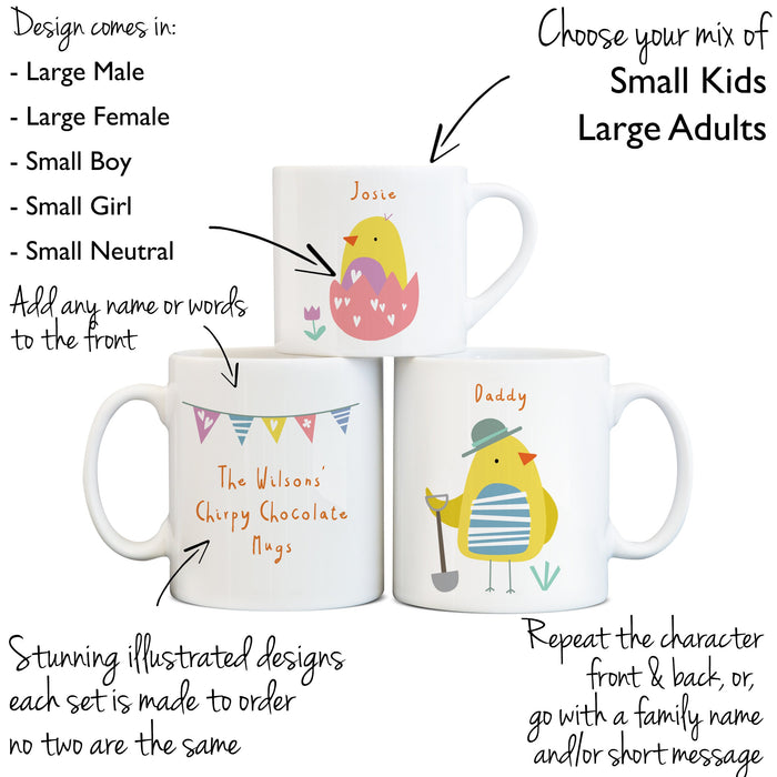 Easter Selection Box Gift With Personalised Mug Option - Mini Hamper Letterbox Pack for Children | Alternative Easter Present for Kids