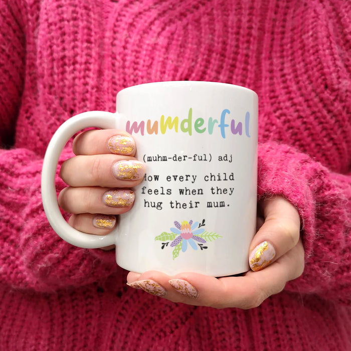 Personalised Gift for Mum Mug   Mumderful Mug and Coaster set   ANY NAME Mug  Mother's Day Mom Mam Mummy Gift, New Mum from son/daughter