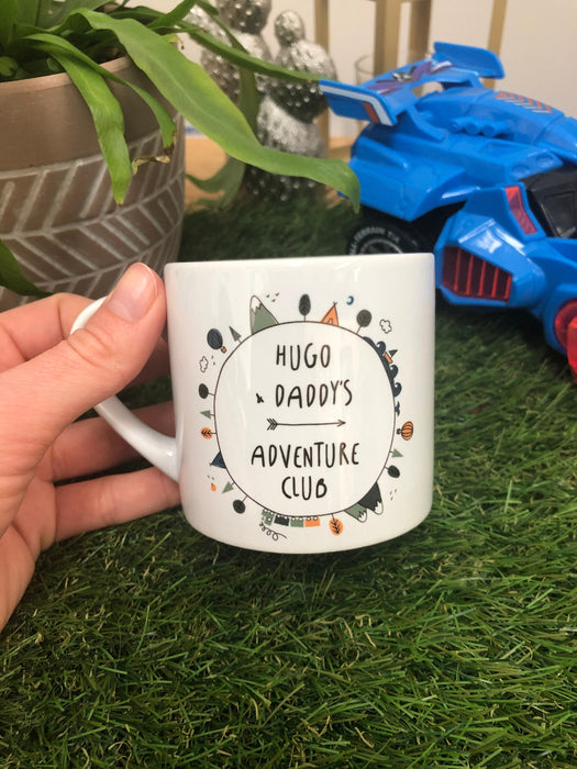 Father's Day Mug Set Personalised Family Outdoor Adventure Club Gift | From Son Daughter | Grandad Daddy Uncle | Camp Travel Hot Chocolate