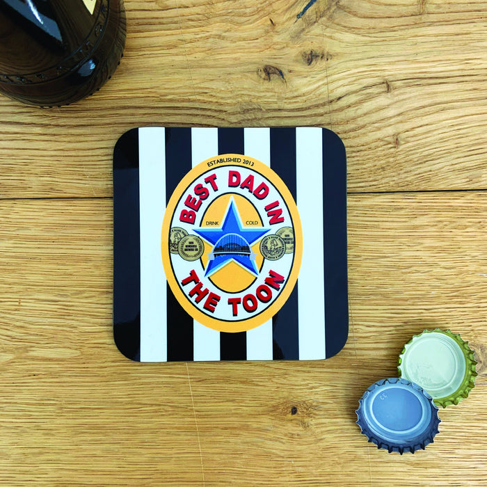 Best Mam in the Toon Mug Coaster & Keyring Set | Birthday Gift | Best Dad Pal Sister Brother Friend | Newcastle Brown Ale | For Geordies