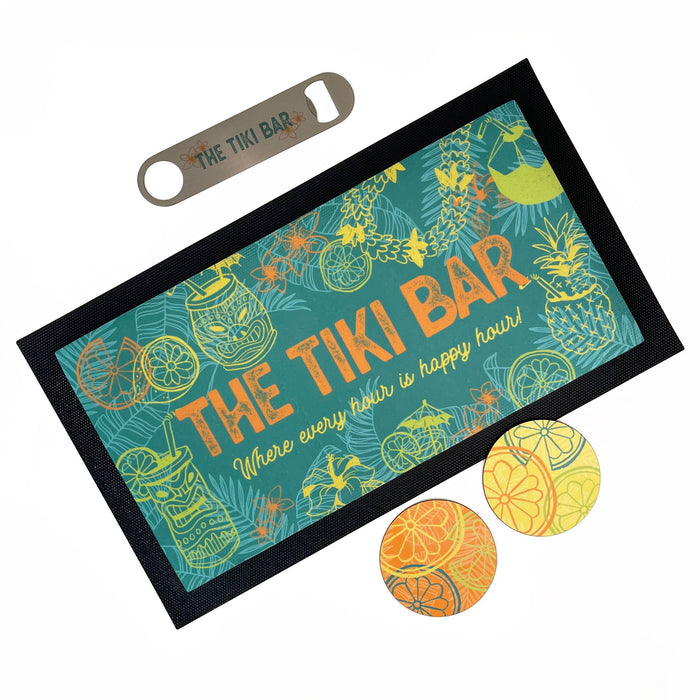 Personalized Tiki Pub Set - Your Own Private Paradise: New Home, Fathers Day Gift, Decor, Gift for Him Her, Custom, Unique, Best Friend Gift