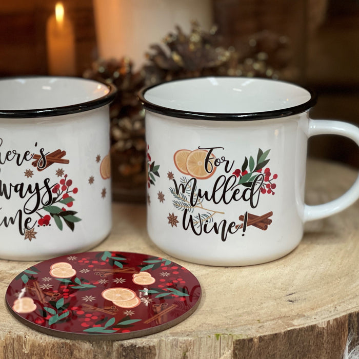 Explore with Style with our Scandi Mulled Wine Ceramic Mug Set  Best Gift, Mothers Day, Gift for Her, Home Decor, Gift for Him, Fathers Day