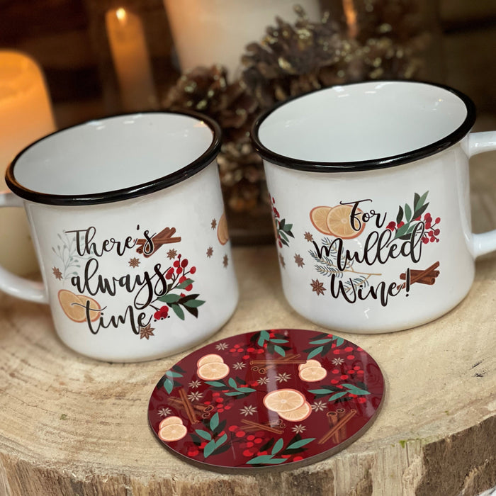 Explore with Style with our Scandi Mulled Wine Ceramic Mug Set  Best Gift, Mothers Day, Gift for Her, Home Decor, Gift for Him, Fathers Day