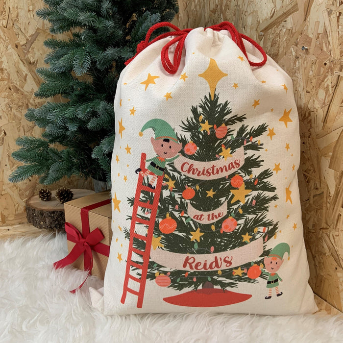 Personalised Santa Sack, Christmas Sack,  Custom Santa Sack, Decorative Large Novelty Xmas Present Bag, For Girls Boys Kids Teens Adults