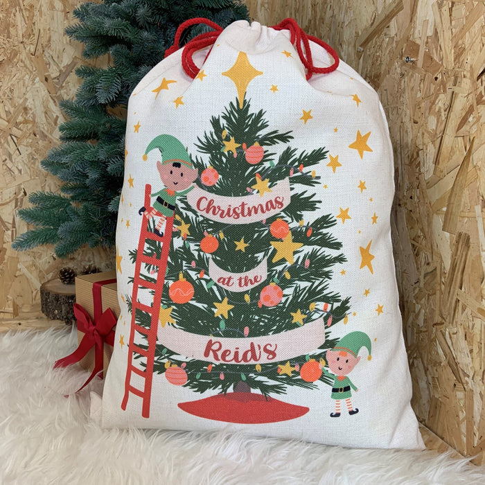 Personalised Santa Sack, Christmas Sack,  Custom Santa Sack, Decorative Large Novelty Xmas Present Bag, For Girls Boys Kids Teens Adults