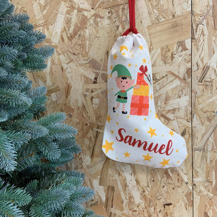 Personalised Family Christmas Stocking - Kids Gift Set Holiday Decorative Xmas Present Sack Novelty Christmas Santa Sack Kids Teens Adults