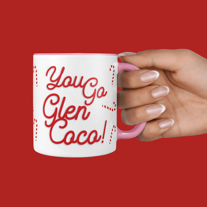 Personalised Mean Girls Mug & Coaster Set | You Go Glen Coco Quote | Birthday Gift Set | Candy Cane Cute, Mothers Day, For Teenage Girl