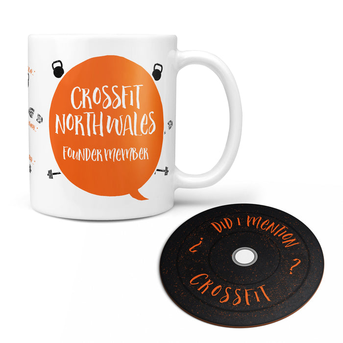 Funny crossfitter mug - Did I mention Crossfit - with personalised terms for fun Fathers Day gym gift - fitness present birthday