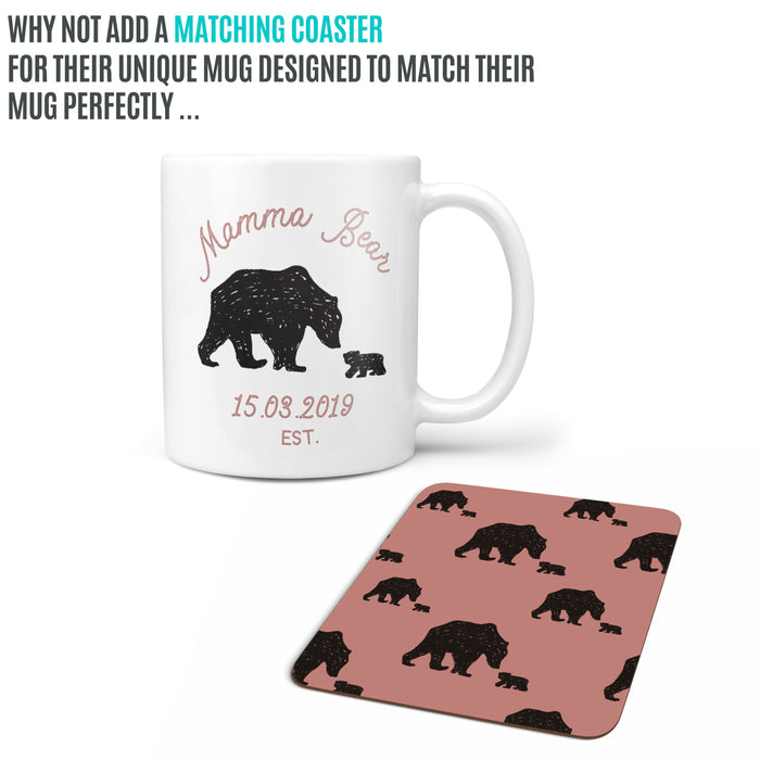 Momma Bear Haven: Personalised Mama Bear Mug with Cubs - Birthday Gift, Custom Mug, Home Decor, Gift for Mum, Unique Mug Gift, Home Easter