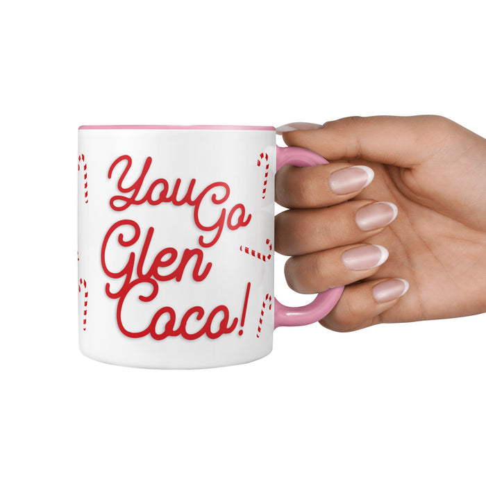 Personalised Mean Girls Mug & Coaster Set | You Go Glen Coco Quote | Birthday Gift Set | Candy Cane Cute, Mothers Day, For Teenage Girl