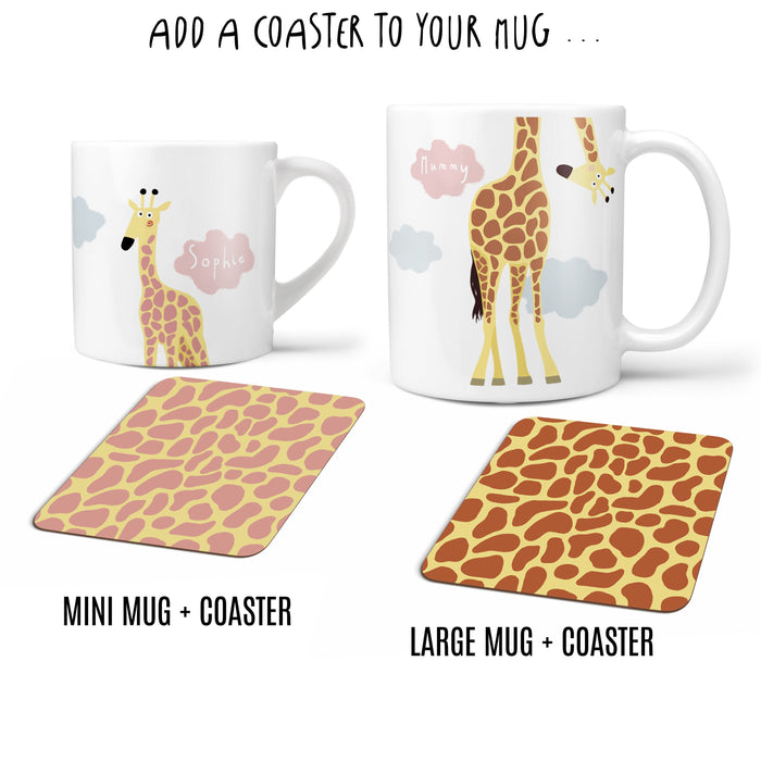 Giraffe Family Mugs Mummy and Daddy Mug with Toddler Mug | Family Gift for Any Occasion, Birthday Gift or New Home Gift, Home Decor, Gift