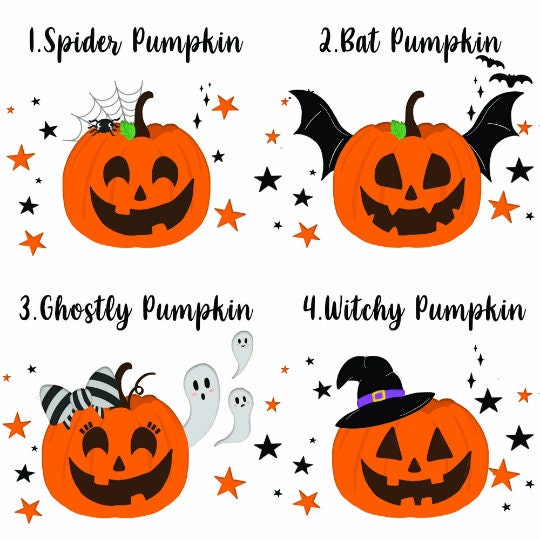 Personalised Trick or Treat Swag Bag | Cute Halloween Pumpkin Characters | Custom Gift for Kids and Teens, Halloween Party Décor Accessory