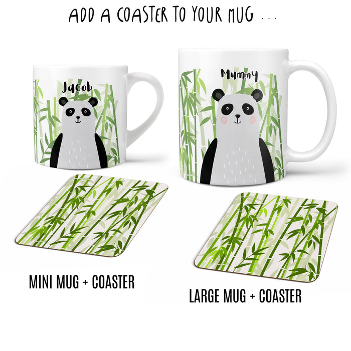 Cute Panda Clan, Whimsical Mug Set for the Family, Mummy and Daddy Mug with Toddler Mug Set, Family Gifts, Birthday Gift, New Home Gift