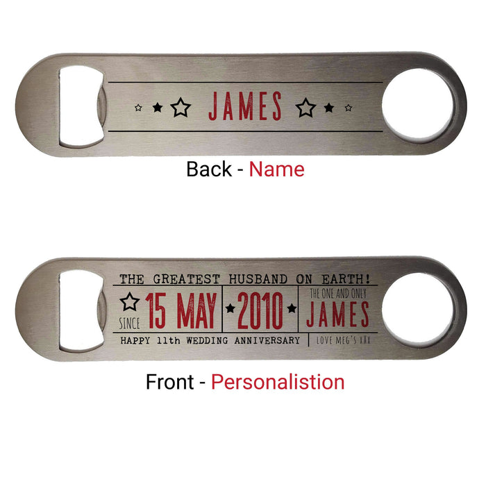 Customizable Bar Blade Opener for Your Signature Sip - Personalized Gifts, Fathers Day Gift, Gift For Dad, New Home Gift, Boyfriend Gift