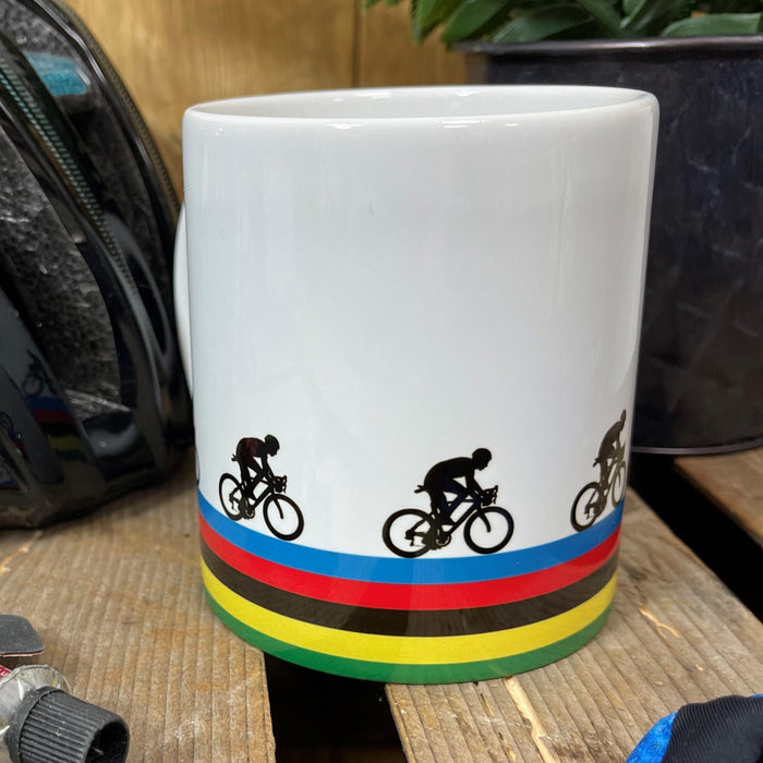 Personalised World Champion Cycling Mug and Coaster Set - Any Name - Cyclist Bike Dirtbike Mug Gift