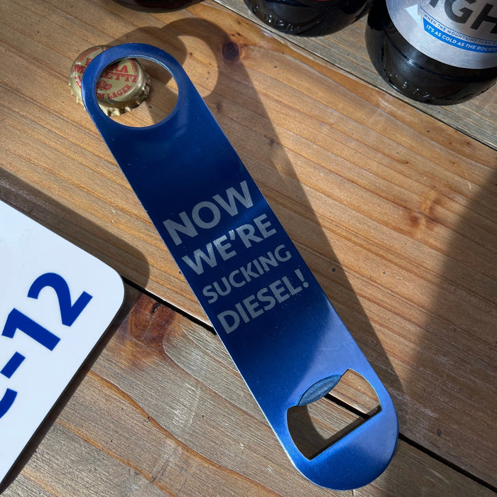 Personalised AC12  Bottle Opener & Coaster | Line of Duty Inspired Gift | Now We're Sucking Diesel | Novelty Police Fan AC-12 Memorabilia