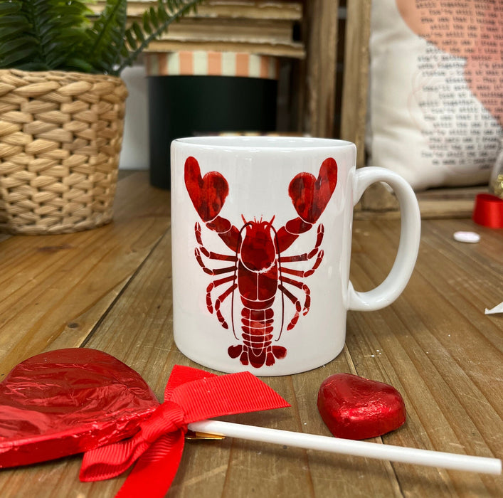 Cracking Open Happiness - Personalized Lobster Mug Set or Just One, Birthday Gift, Gift for Her Him, Home Decor, Anniversary Gift, New Home