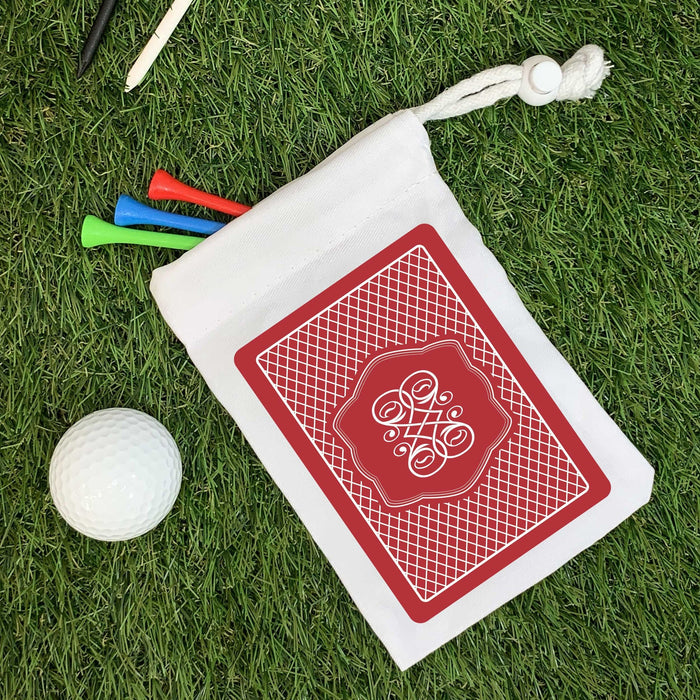 Personalised King of Clubs Golf Pouch | Golf Tee Bag Gift for Men | Funny Golfing Bag | Stocking Stuffer, Father's Day Present for Golfer