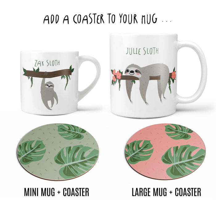 Lazy Days, Cozy Nights: Adorable Sloth Family Mug Collection, Create Your Own Family Set, Gift for Dad and Mum, Personalised Mug, New Home