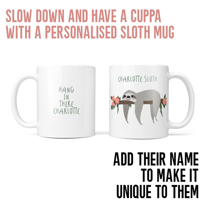 Sloth Family Mug Set | Create Your Own Family Set | Mummy Daddy Toddler mug | Personalised Christmas Family Gift Hot Chocolate Mugs