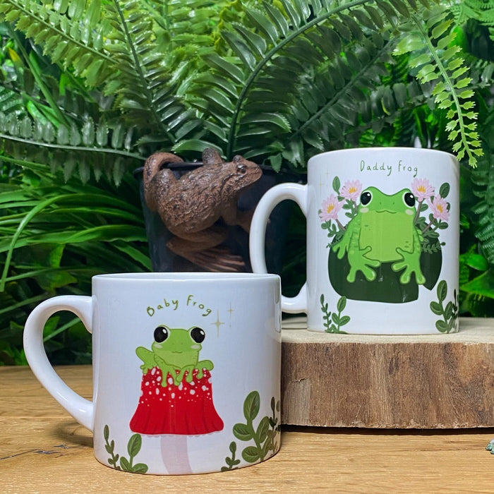 Personalised Frog Family Mug and Coaster Set | Cute Custom Froggy Gift | Mothers Day Gift | Gift For Her For Him Frog Friends